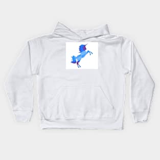 Blue unicorns Kids Hoodie